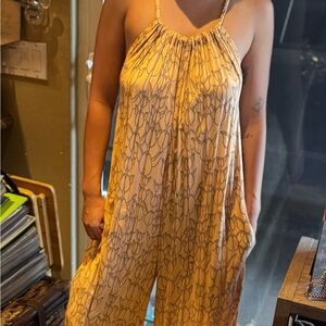 Manaola Mustard Patterned Jumpsuit